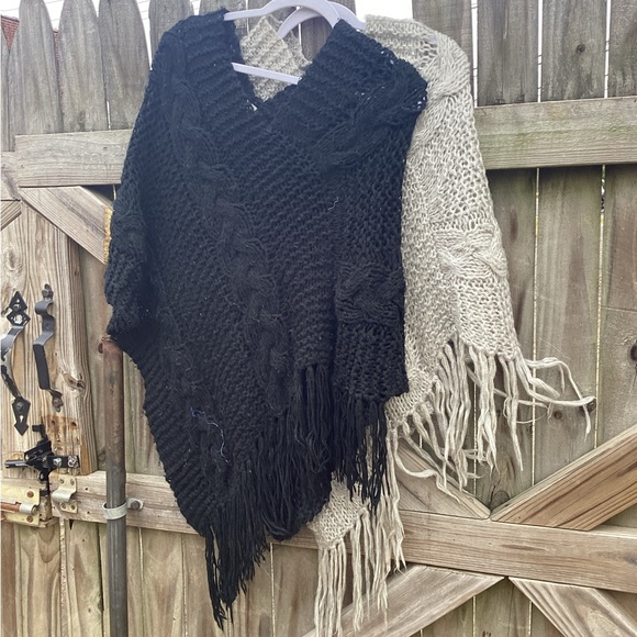 Rave cover up shawl/poncho one size fits all 2 pieces - Picture 7 of 13